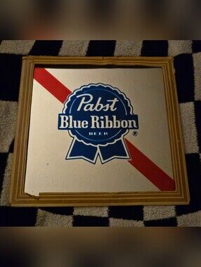 Vintage Pabst Blue Ribbon (PBR) mirror